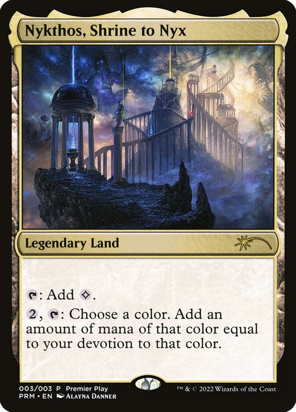 【Foil】(Promo-Premier_Play)Nykthos, Shrine to Nyx/ニクスの祭殿、ニクソス【英語】